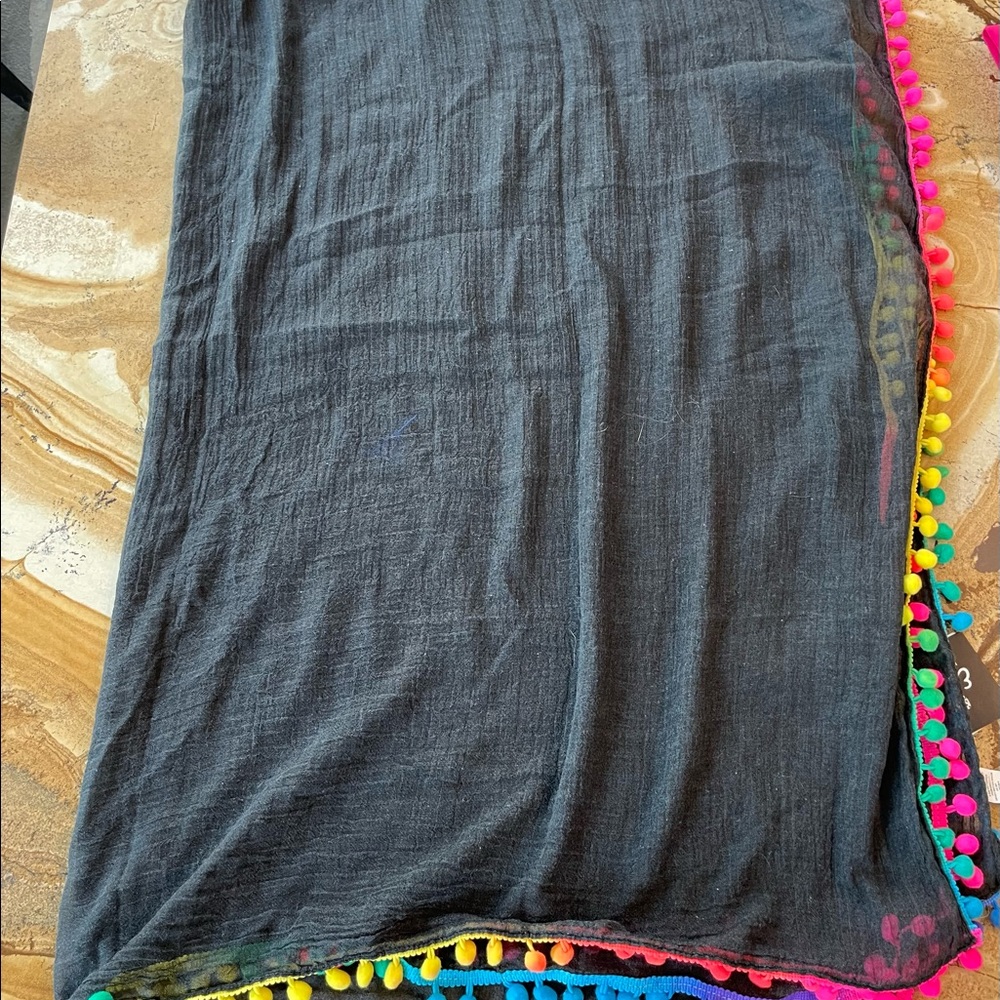 Echo Pom Pom Pareo coverup, OS, multi, new with tags!